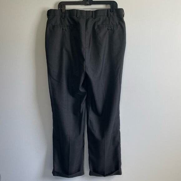 Louis Raphael Rosso Grey Plaid Pants Size 36x29 - Picture 4 of 6